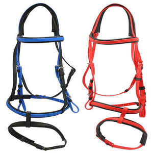 Brida de caballo árabe de carreras de PVC duradero, riendas de caballete de goma impermeables, tipos de cabestro occidental, nailon alto disponible - Product Image 5