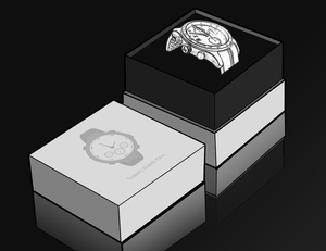 Boîte à bijoux magnétique en forme de livre avec logo personnalisé emballage en papier pour montres - Product Image 3