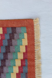 Alfombra de algodón moderna hecha a mano de 2x6 pies, alfombra tradicional tejida de gran tamaño para el hogar, sala de estar, lavable DE LA India - Product Image 3