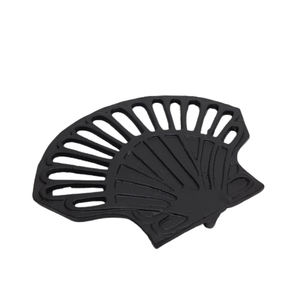 Salvamanteles de aluminio redondo de mesa con diseño de hojas, acabado en níquel, estilo moderno, posavasos y soporte personalizado - Product Image 5