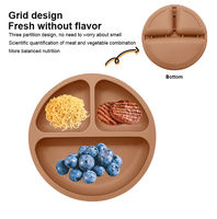 Ensemble de vaisselle pour enfants en silicone écologique sans BPA - Bavoir imperméable, assiette à ventouse, bol, cuillère, vaisselle pour bébé de qualité alimentaire