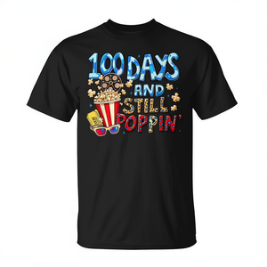 Maglietta '100 Giorni di Scuola' per Insegnanti - '100 Giorni e Ancora in Forma' - Abbigliamento Promozionale per Insegnanti - Product Image 2