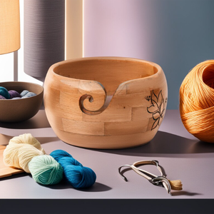 Wholesale Customized Wooden Yarn Bowl with <b>Lid</b> | Handmade Storage for Crochet & Knitting Supplies <b>by</b> AYAANS - Product Image 2