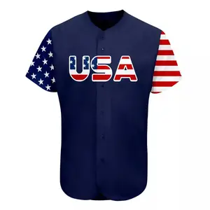 스포츠웨어 무료 디자인 패션 자수 야구 유니폼 셔츠 사용자 정의 저렴한 줄무늬 어린이 남자 야구 저지