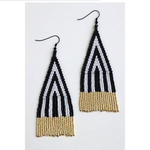 Pendientes de gota de moda de Navidad con logotipo personalizado elegante hechos a mano con cuentas de semillas de abalorios bordados festivos - Product Image 6