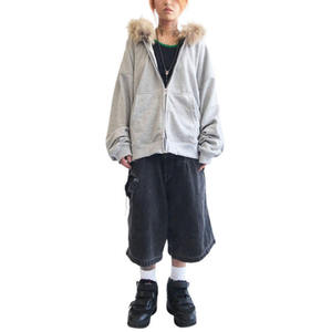 Venta al por mayor en blanco Zip up Hoodie Hombres 100 algodón Fur Hoodie con cremallera - Product Image 4