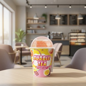 Madam Hong Passion Fruit + Lychee Popping Boba Tea Etiqueta privada - Product Image 5