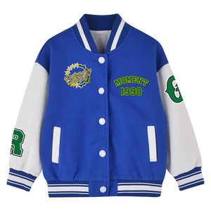 2024 Nieuwkomer Peuter Herfst Winter Kinderen Losse Casual Jas Top <span class=keywords><strong>Stock</strong></span> Kid Honkbal Jack Jongens Varsity Jas