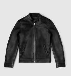 Chaqueta de motorista de invierno de lona de cuero genuino OEM personalizada para hombres-Ligera | Etiqueta privada | Pedidos al por mayor | Envío mundial - Product Image 1