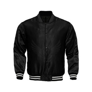 2024 blousons d'aviateur en satin de bonne qualité à vendre veste d'hiver en satin de polyester 100% personnalisée en gros - Product Image 1