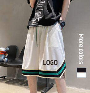 Shorts de basket-ball d'été pour hommes, imprimés par un designer OEM, vêtements de sport de basket-ball, shorts de course en maille respirante à séchage rapide - Product Image 3