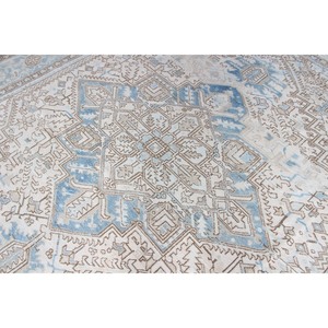 Alfombra Vintage Extra Grande de 8.1x9.5 pies, Alfombra Geométrica Turca Marrón - Product Image 2