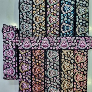 ริบบิ้นลายดอกไม้ปักขนาด2นิ้วมีให้เลือกหลายสีเหมาะสำหรับใช้เป็นขอบและของตกแต่ง - Product Image 2