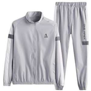 Chándal de moda para hombre, ropa de entrenamiento, ropa deportiva, cómodo, transpirable, informal, con cremallera, conjunto de chándal - Product Image 2