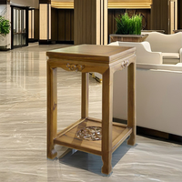 Table d'appoint chinoise en teck, 60 cm de haut, faite à la main, design antique durable, meubles de salon, OEM ODM, livraison directe d'usine