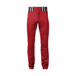 Pantalons de baseball pour hommes adultes Fermeture à boutons et poches Couleur rouge Vêtements de sport respirants Pantalons de baseball d'équipe de club - Product Image 1