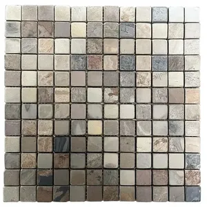 Tuile en pierre naturelle California Gold 12 \ "X 12 \" T-68 100 pieds carrés - Product Image 1