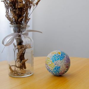 Esfera de cristal de mosaico precioso, diseño creativo, bolas decorativas para el hogar, artesanías, adornos de bolas doradas, regalo de decoración del hogar - Product Image 4