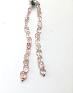 Cuentas Sueltas de Turmalina Rosa Claro Natural, 2 Hilos, Naturales, para la Elaboración de Joyería Fina, Piedras Preciosas - Product Image 2