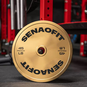 Dischi in Acciaio Dorato IPF Level per Palestra, <span class=keywords><strong>Fitness</strong></span> e Allenamento della Forza, Calibrati per Bilanciere Standard - Product Image 5