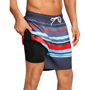 Short de bain d'été pour hommes OEM respirant séchage rapide vêtements personnalisés avec impression de logo et support de marque privée disponible - Product Image 2