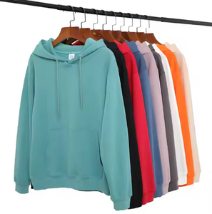 Sudadera con capucha de algodón 100% para hombre, gran oferta, logotipo bordado personalizado, con capucha de gran tamaño, diseño liso en blanco de alta calidad - Product Image 1