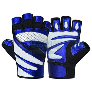 Guantes de cuero personalizados para gimnasio, transpirables, guantes de entrenamiento de medio dedo para levantamiento de pesas, guantes deportivos de entrenamiento para hombres y mujeres - Product Image 6