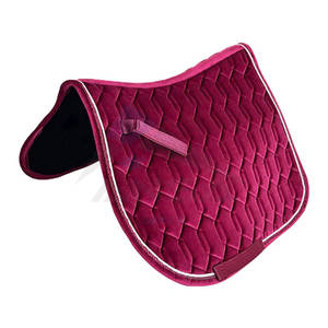 แผ่นรองอานม้าชุดตะวันตกทำจากขนสัตว์ที่กำหนดเองหนังแกะผ้าโพลีคอตตอนหนังและสักหลาดแผ่นผ้าฝ้ายสไตล์กระโดด - Product Image 1