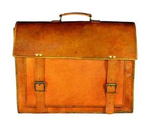 Sacoche pour ordinateur portable en cuir véritable marron professionnel fait à la main sac à bandoulière unisexe avec décoration de lettre pour une utilisation au bureau - Product Image 5