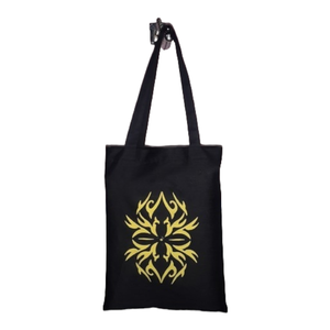 Bolsa de mano reciclable de algodón con estampado personalizado barato para seda rosa, blanca y azul con logotipo de patrón liso en la superficie PCS - Product Image 2