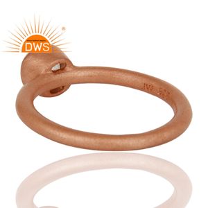 แหวนควอตซ์อัญมณีสีเงินและโรสโกลด์จากธรรมชาติทำด้วยมือเครื่องประดับแบบวางซ้อนกันได้สำหรับผู้หญิงของขวัญสำหรับผู้หญิงสำหรับเธอ - Product Image 3