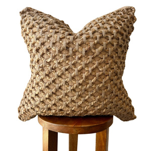 Funda de almohada de fibra Natural Ideal para casa de campo minimalista rústica Boho Chic decoración del hogar con textura y encanto - Product Image 6