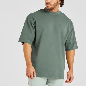 T-shirt de qualité supérieure 100% coton 260GSM, coupe ample et ample, pour hommes, épaules tombantes, imprimé, coupe ample, style hip-hop, pour hommes - Product Image 6