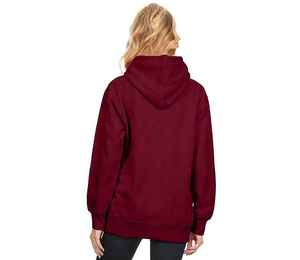 Venta directa del fabricante Sudaderas con capucha de invierno para mujer de alta calidad con logotipo personalizado Posición de logotipo frontal de moda de punto sólido - Product Image 5
