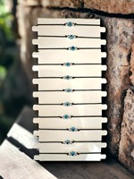 Bracelets en macramé faits main de style bohème variés avec perles œil porte-bonheur - Cadeaux promotionnels originaux