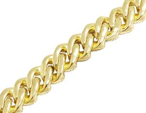 New 925 Silver <b>Iced</b> <b>Out</b> Round Moissanite Diamond Customized Hip Hop Style Cuban Link <b>Chain</b> For Rapper Trendy Jewelry - Product Image 4