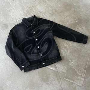 Vêtements homme personnalisés vêtements de rue ensembles de pantalons en denim de haute qualité panneau de travail denim hommes - Product Image 4