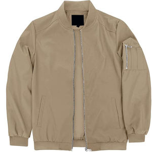 Chaquetas de bombardero personalizadas Chaquetas impermeables con cremallera Ropa informal de hombre Chaquetas de bombardero de alta calidad para hombre - Product Image 6