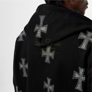 Meilleures ventes Survêtement en strass Hommes Mode Veste zippée et jogging Survêtement en strass Approvisionnement en vrac - Product Image 5