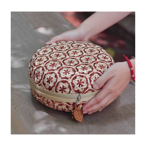 Cesta de bambú tejida Simple con tapa, caja de cesta de bambú hecha en Vietnam, venta al por mayor a mediados de otoño - Product Image 6