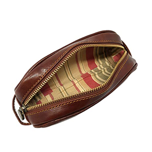 Estuche de piel de vaca crazy horse hecho a mano para lápices, estuche de gran capacidad con cremallera, papelería, venta al por mayor, 2022 - Product Image 5