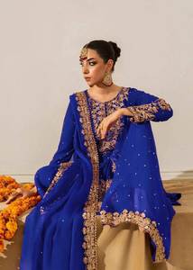 Tendance Salwar moderne en Faux Georgette Duptta's Top et Plazza pour les fêtes Mariages Diwalis Graduations - Product Image 5