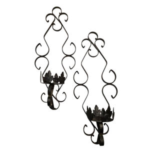 ROSHAN HANDICRAFTS Handcrafted Creative Handmade Eco-Friendly Customized Shape Metal Wall Candle Holder Wall Scones <b>Tealight</b> - Product Image 3