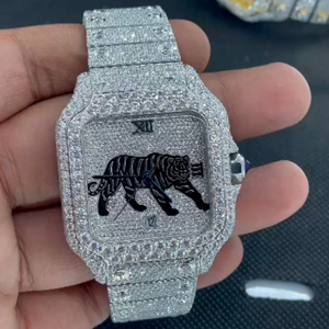 Factory Direct Price Fully Customized Iced Out Diamond Lab Grown <b>Watch</b> <b>for</b> <b>Men</b> Hip Hop Diamond Jewelry <b>Watch</b> Gift - Product Image 1