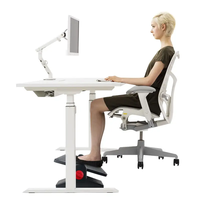 Repose-pieds ergonomiques avec réglage de la hauteur et Angles verrouillés d'inclinaison réglables repose-pieds de bureau avec Surface de Massage pour la maison, O