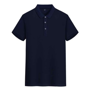 T-shirt polo de haute qualité pour hommes 100% coton mercerisé respirant couleur unie - Product Image 6