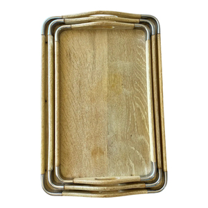 Forme et taille personnalisées plateau de service alimentaire décoration de table en gros plateau à dessert pour serveur de nourriture pour hôtel vaisselle plateau de service alimentaire - Product Image 4