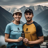 Cápsulas de polvo de Shilajit del Himalaya de ácido fúlvico seco orgánico de la más alta calidad, suplementos de hierbas naturales, embalaje de 60 piezas