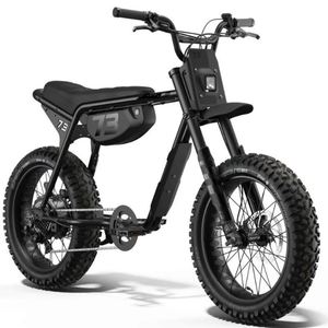 Electric Off-Road <b>Bicycle</b> 73 Black Metal <b>Frame</b> Durable All Season Cycling Bike - Product Image 1