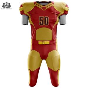 ชุดยูนิฟอร์มอเมริกันฟุตบอลแบบคลาสสิกดีไซน์ใหม่ปี 2025 ระบายอากาศได้ดี ผลิตจากโพลีเอสเตอร์ 100% เสื้อแขนสั้น สีและโลโก้สั่งทำได้ - Product Image 5